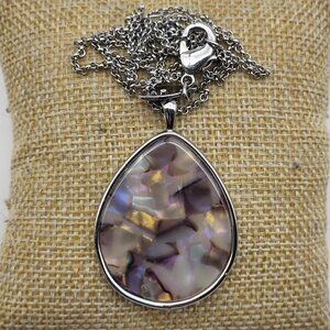 Lovely Lucite Ann Taylor teardrop necklace whimsical Club